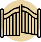 fence cleaning icon