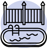 pool and safety fencing